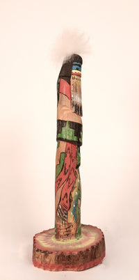 Navajo Long Hair Kachina Doll By Leroy Valentine