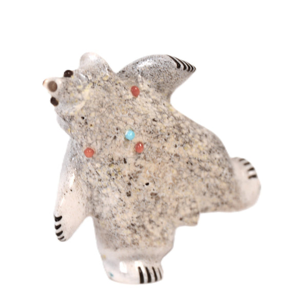 Zuni Pueblo Dancing Antler Bear Fetish By Claudia Peina