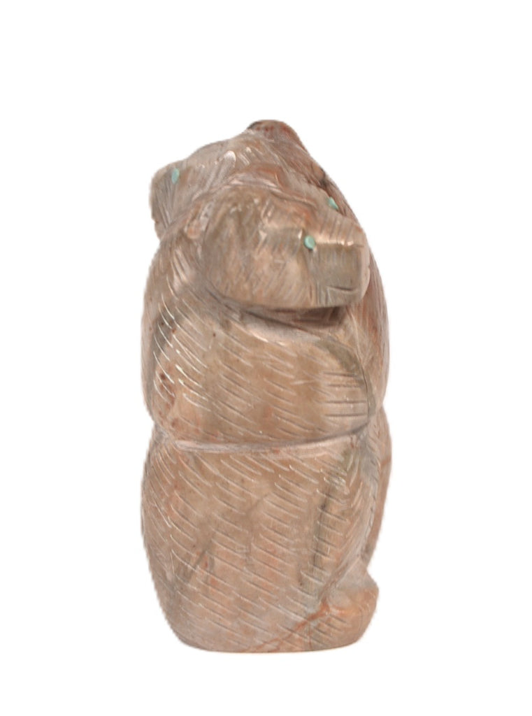 Zuni Pueblo Hugging Bears Fetish By Fitz Kiyite