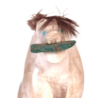 Zuni Pueblo Alabaster White Bear Fetish