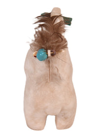 Zuni Pueblo Alabaster White Bear Fetish