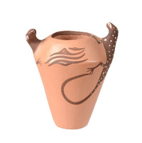 Zuni Pueblo Lizard Pottery Jar By Agnes Ponetsa