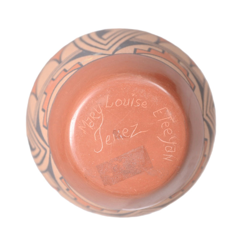 Jemez Pueblo Small Vase Pottery By Mary Louise Eteeyan