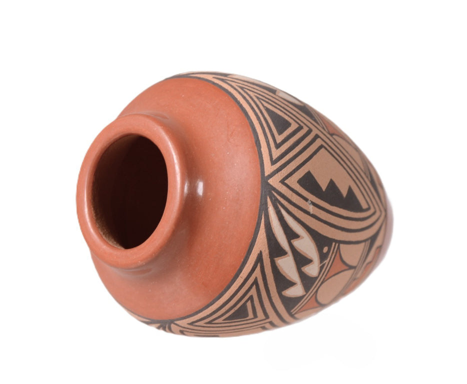Jemez Pueblo Small Vase Pottery By Mary Louise Eteeyan