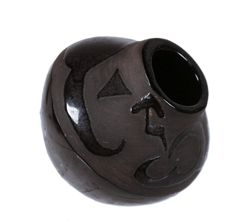 South West Commercial Black Pottery Jar By MA