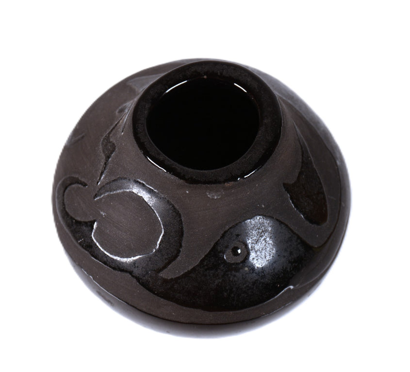 South West Commercial Black Pottery Jar By MA