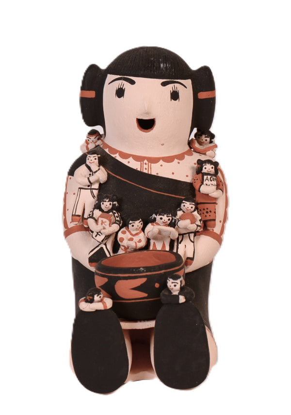 Cochiti/San Felipe Pueblo Storyteller Pottery Doll By Dena M. Suina