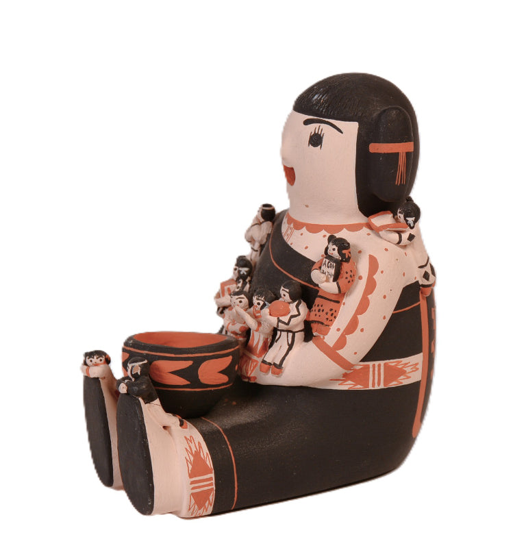 Cochiti/San Felipe Pueblo Storyteller Pottery Doll By Dena M. Suina
