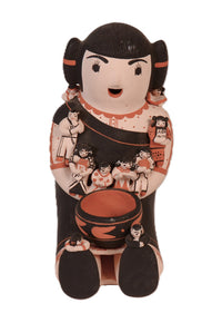 Cochiti/San Felipe Pueblo Storyteller Pottery Doll By Dena M. Suina