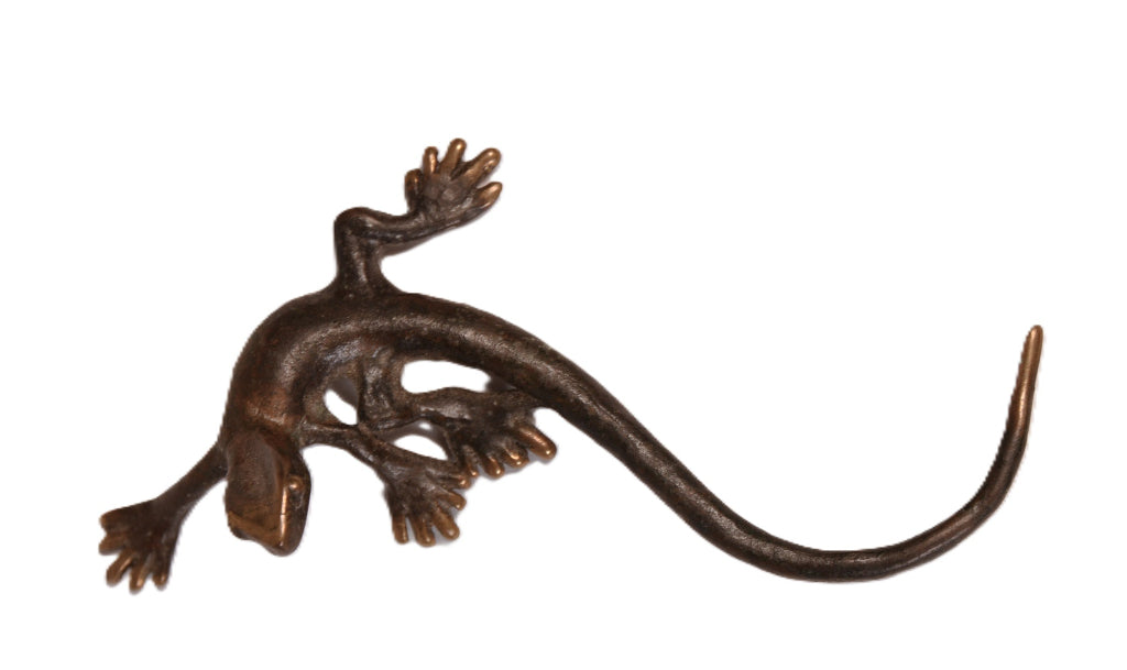 Southwest Brass Lizard Figure