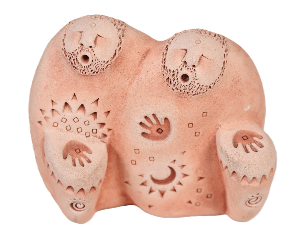 Two Southwestern Pueblo Pottery Figures