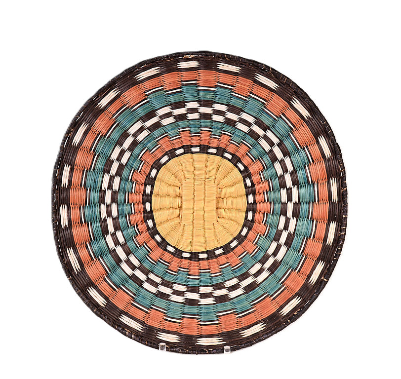 Hopi Pueblo Wicker Plate Basket