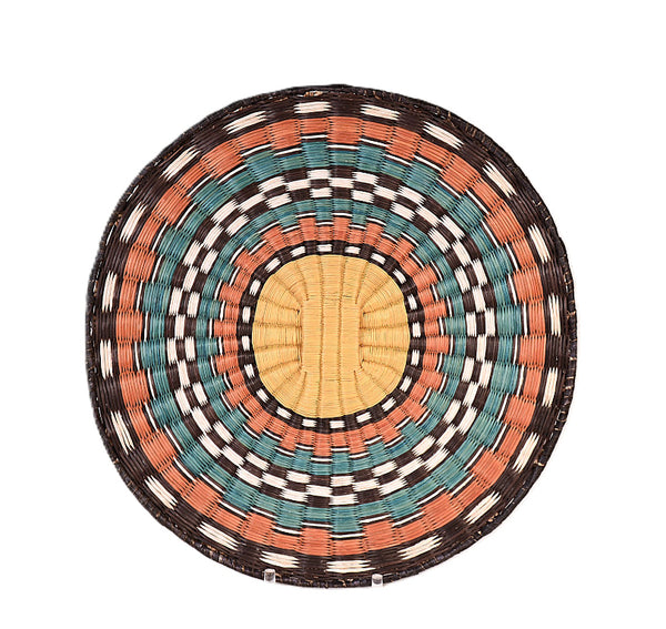 Hopi Pueblo Wicker Plate Basket