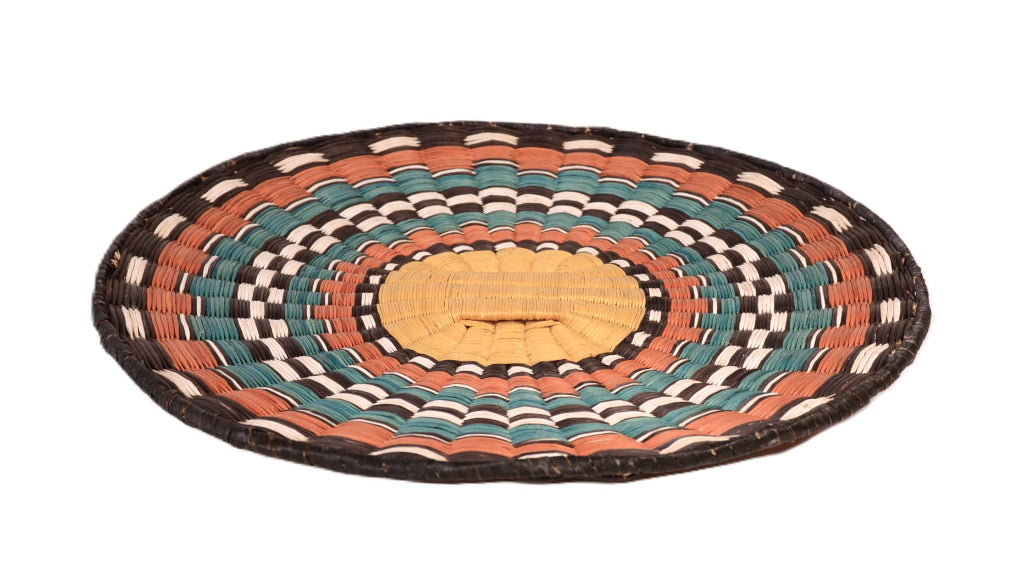 Hopi Pueblo Wicker Plate Basket