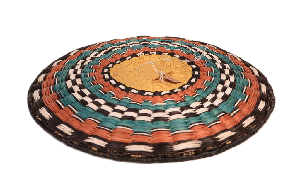 Hopi Pueblo Wicker Plate Basket
