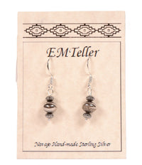 Navajo Sterling Silver Earrings By Mary C. and Everett Teller