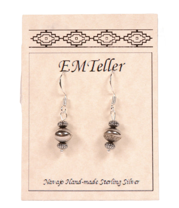 Navajo Sterling Silver Earrings By Mary C. and Everett Teller