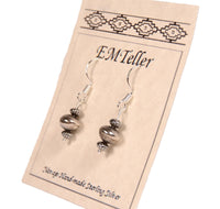 Navajo Sterling Silver Earrings By Mary C. and Everett Teller