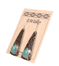 Navajo Sterling Silver and Turquoise Earrings By Mary C. and Everett Teller