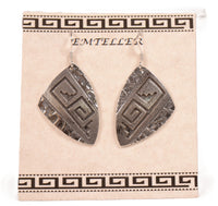 Navajo Sterling Silver Earrings By Mary C. and Everett Teller