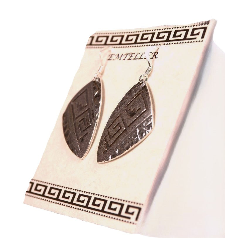 Navajo Sterling Silver Earrings By Mary C. and Everett Teller