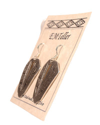 Navajo Sterling Silver Earrings By Mary C. and Everett Teller