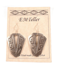 Navajo Sterling Silver Earrings By Mary C. and Everett Teller