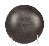 San Ildefonso Pueblo Blackware Plate By Maria Popovi
