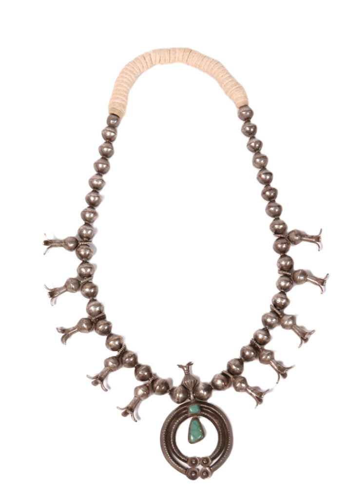 Navajo Squash Blossom First Phase Period Necklace