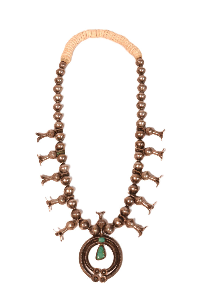 Navajo Squash Blossom First Phase Period Necklace