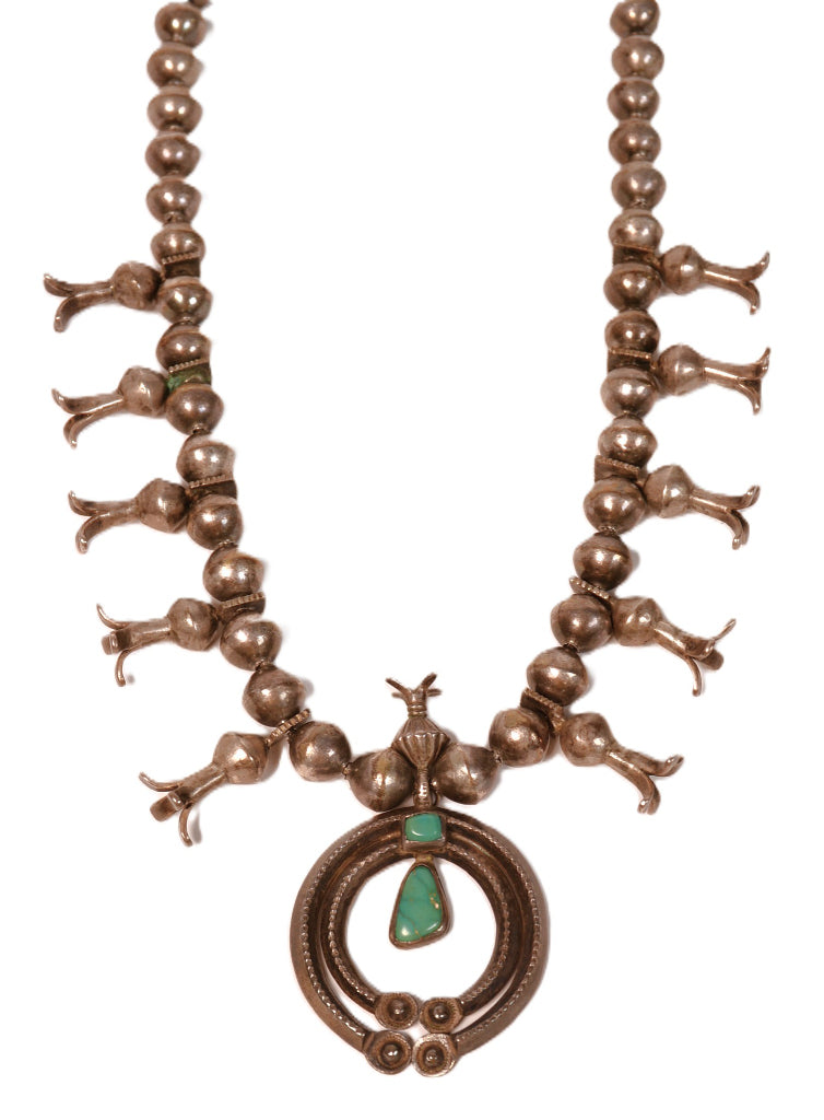 Navajo Squash Blossom First Phase Period Necklace