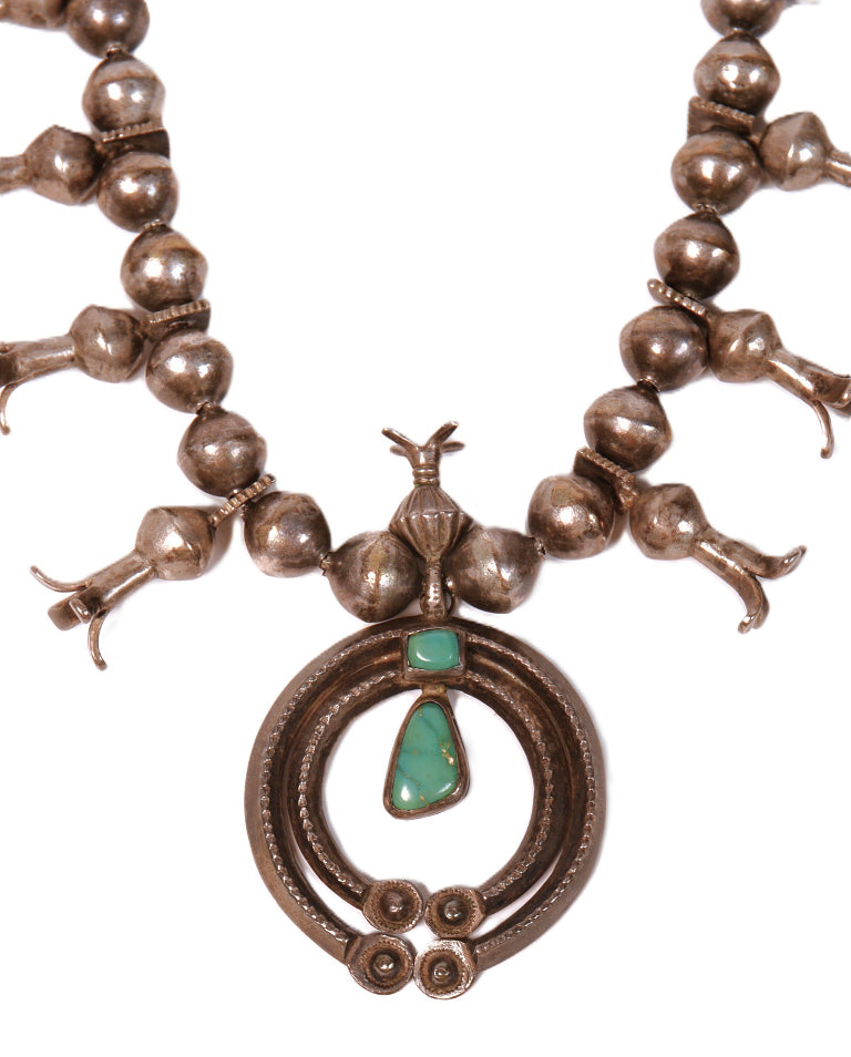 Navajo Squash Blossom First Phase Period Necklace