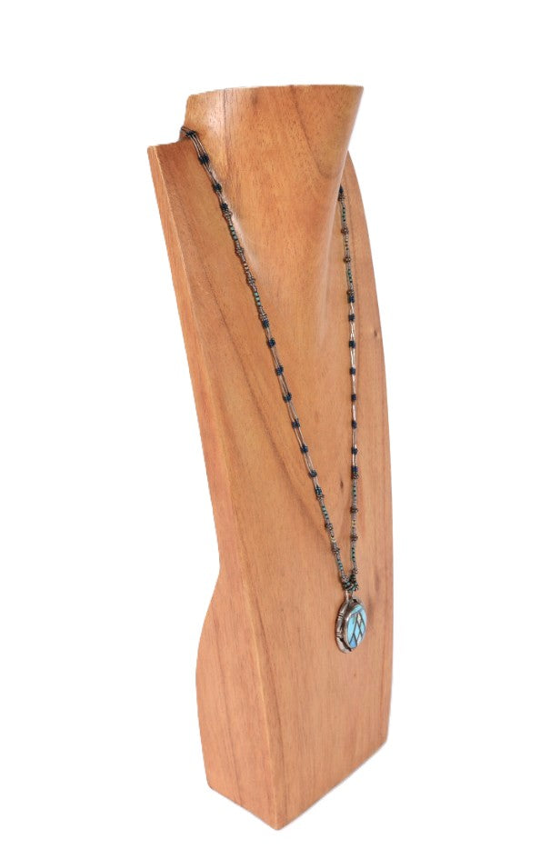 Navajo Inlay Pendant Necklace