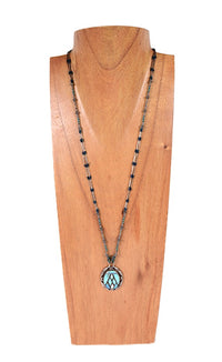 Navajo Inlay Pendant Necklace