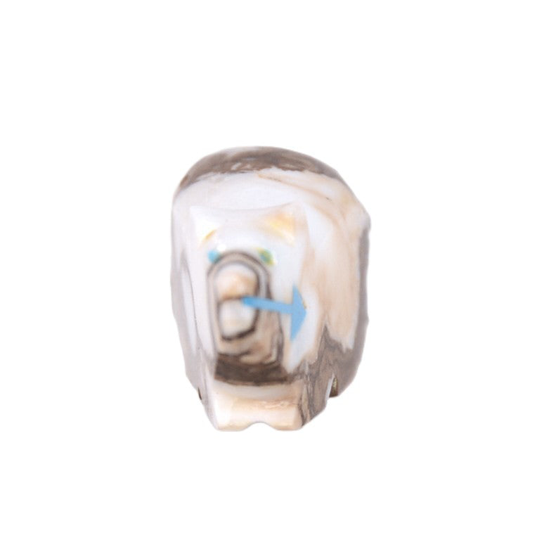 Zuni Pueblo Picasso Marble Bear Fetish By Abby Quam