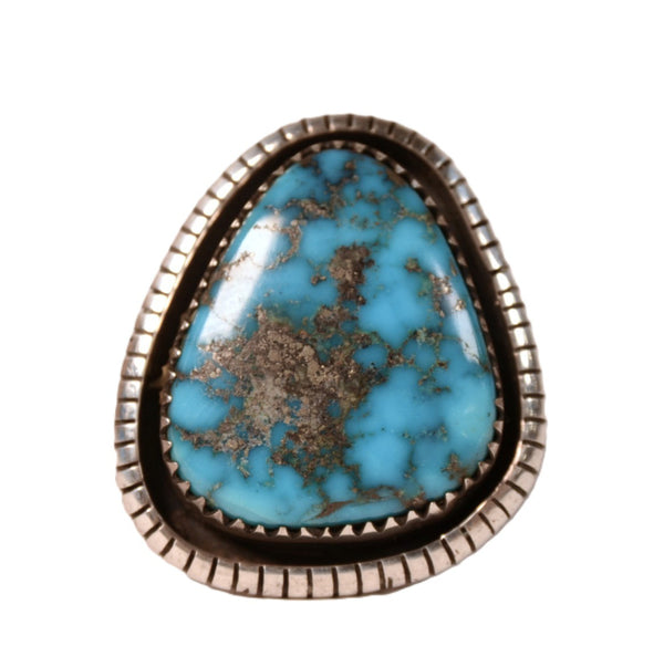 Navajo Turquoise Ring By W. Johnson