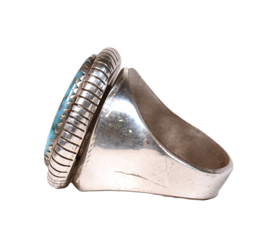 Navajo Turquoise Ring By W. Johnson