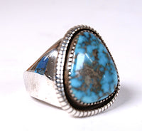Navajo Turquoise Ring By W. Johnson