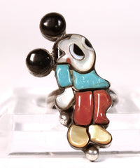Zuni Pueblo Mickey Mouse Multi Stone Ring