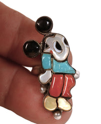 Zuni Pueblo Mickey Mouse Multi Stone Ring