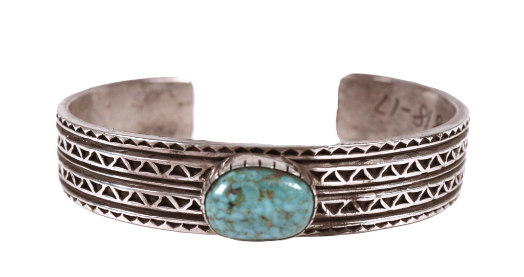 Navajo Sterling Silver and Turquoise Bracelet