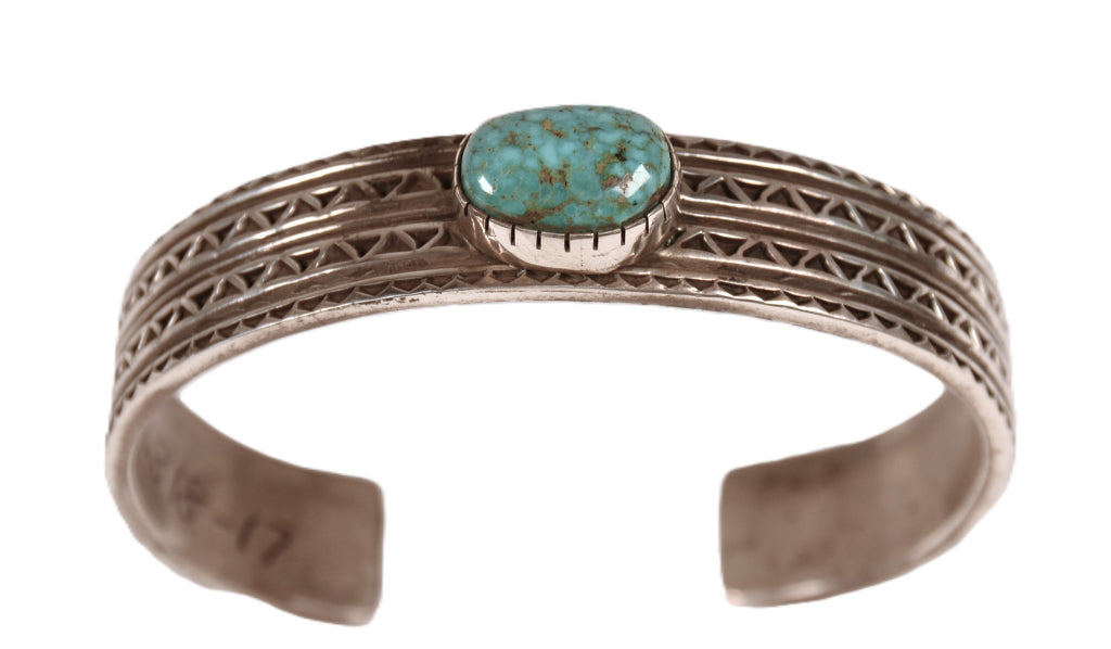 Navajo Sterling Silver and Turquoise Bracelet