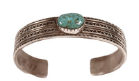 Navajo Sterling Silver and Turquoise Bracelet