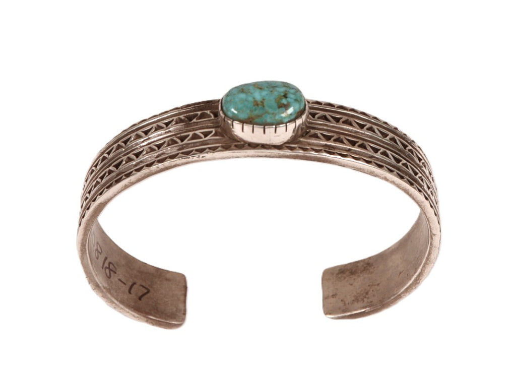 Navajo Sterling Silver and Turquoise Bracelet