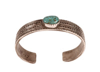 Navajo Sterling Silver and Turquoise Bracelet
