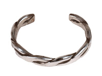 Navajo Heavy Twisted Sterling Silver Bracelet