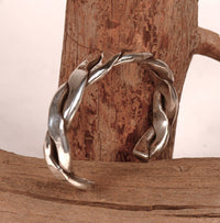 Navajo Heavy Twisted Sterling Silver Bracelet