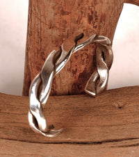 Navajo Heavy Twisted Sterling Silver Bracelet