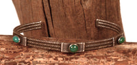 Navajo Green Turquoise Settings Bracelet