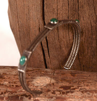 Navajo Green Turquoise Settings Bracelet